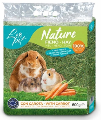 Picture of LeoPet Nature Carrot Flavored Hay: Nutritious and Tasty 600g